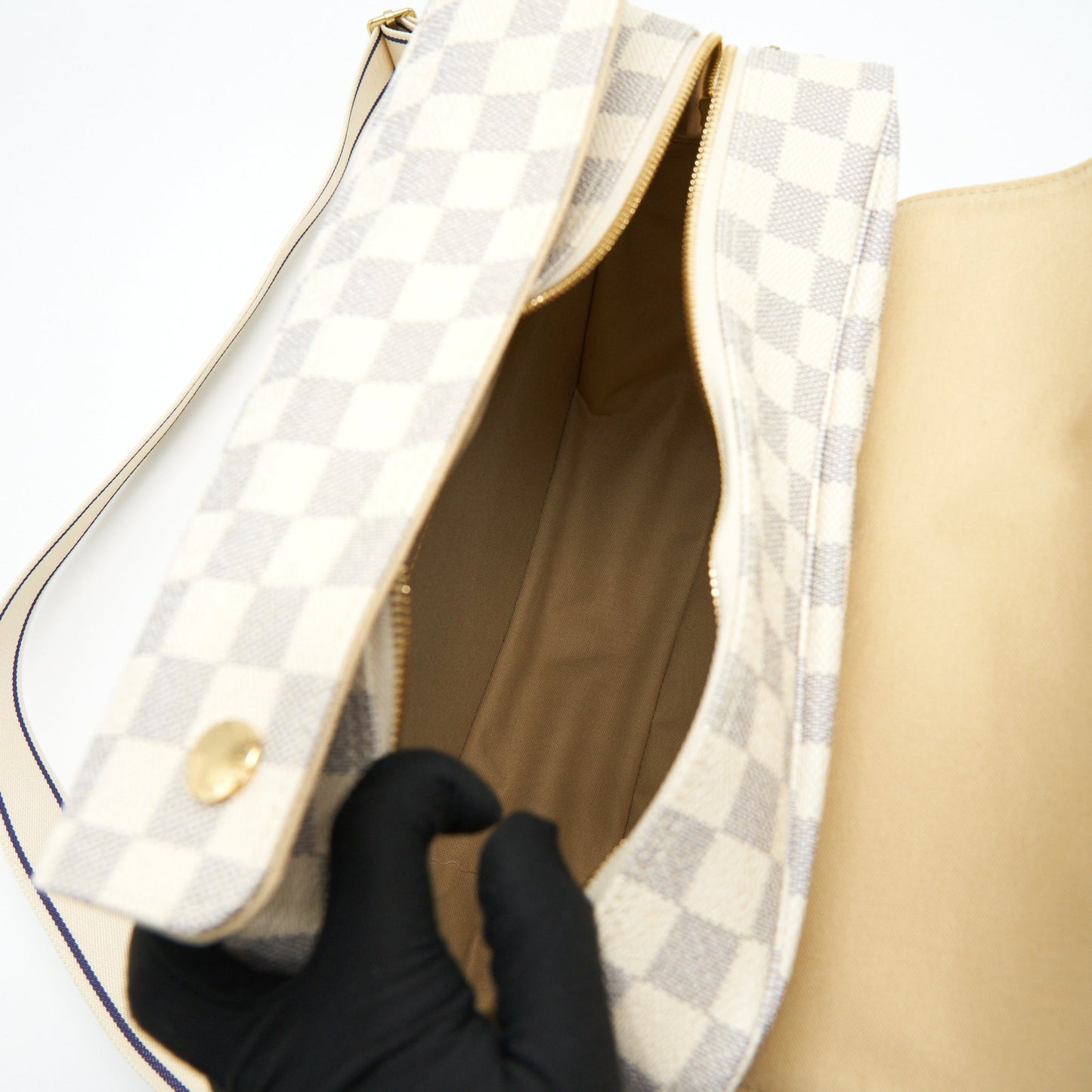 LOUIS VUITTON Damier Azur Canvas Naviglio Messenger Bag