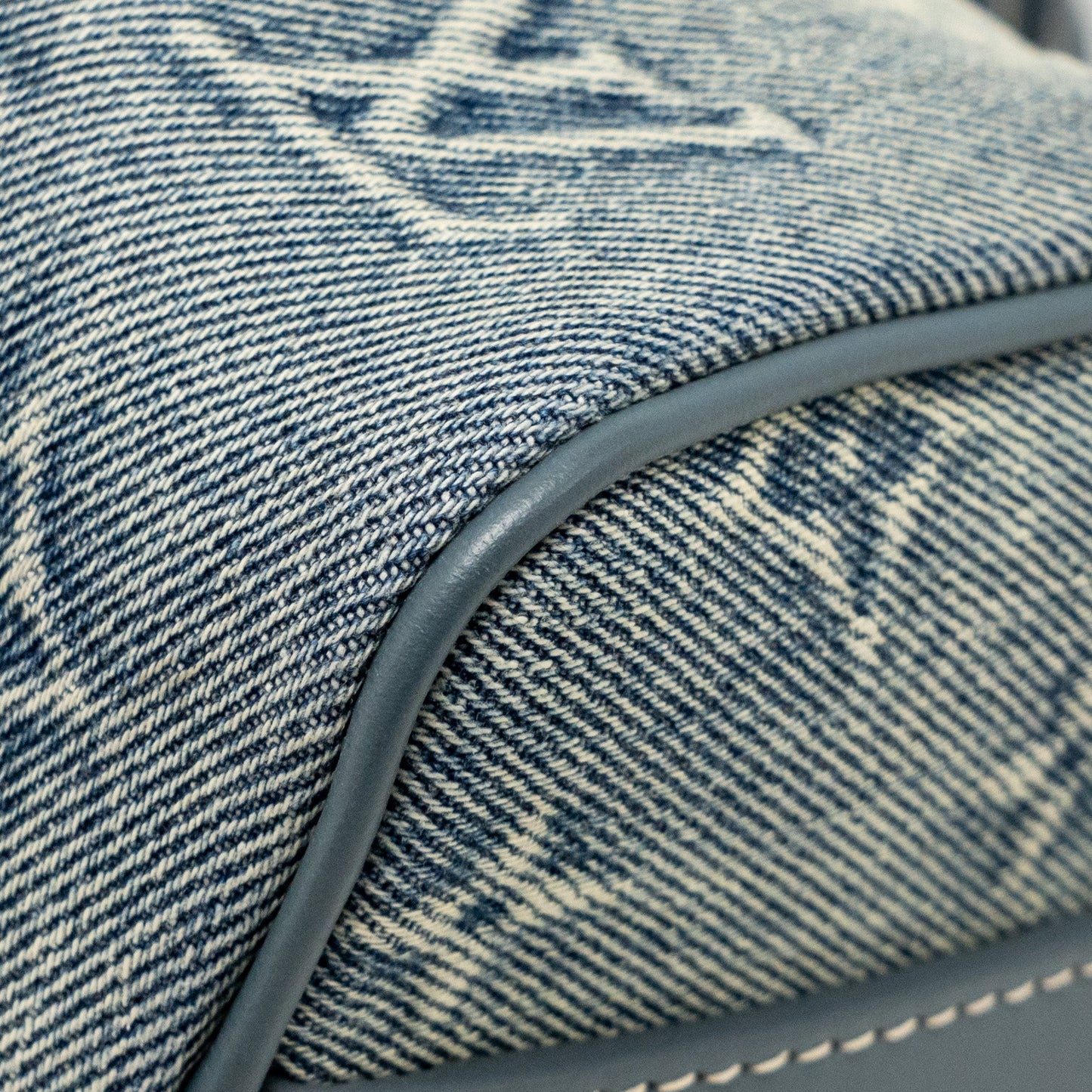 Louis Vuitton Keepall Bandouliere 25 Washed Denim Canvas Blue SHW