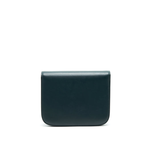 Celine Box Amazon Green calfskin Leather
