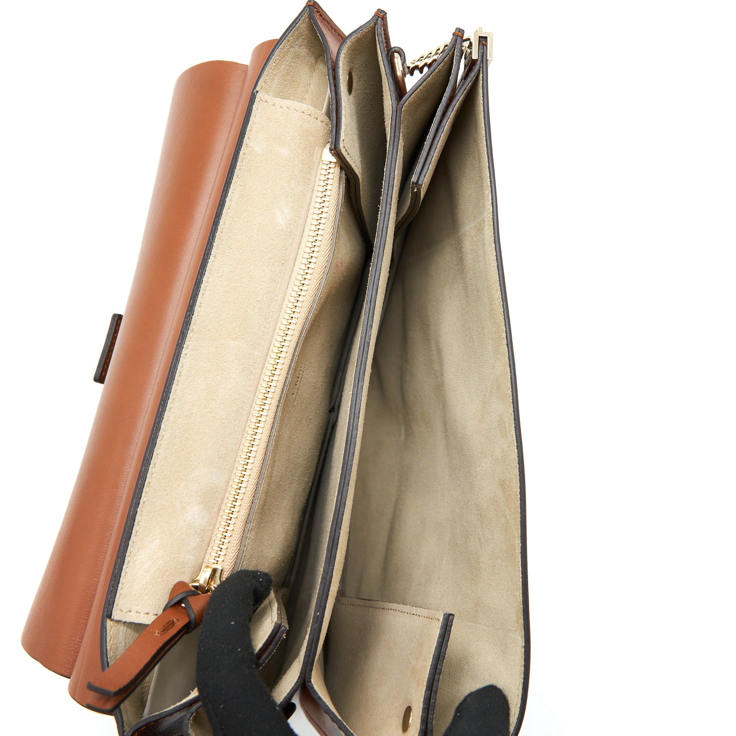 Chloe Faye Shoulder Bag Brown SHW