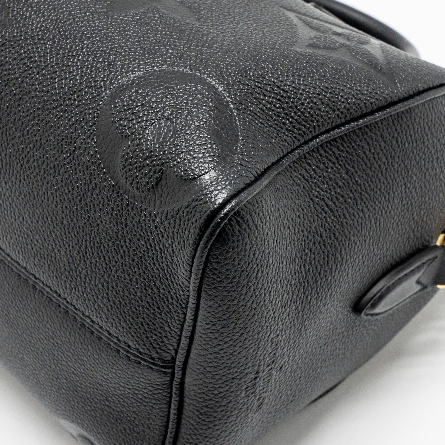 Louis Vuitton speedy Bandouliere 25 Monogram Empreinte Leather Black GHW