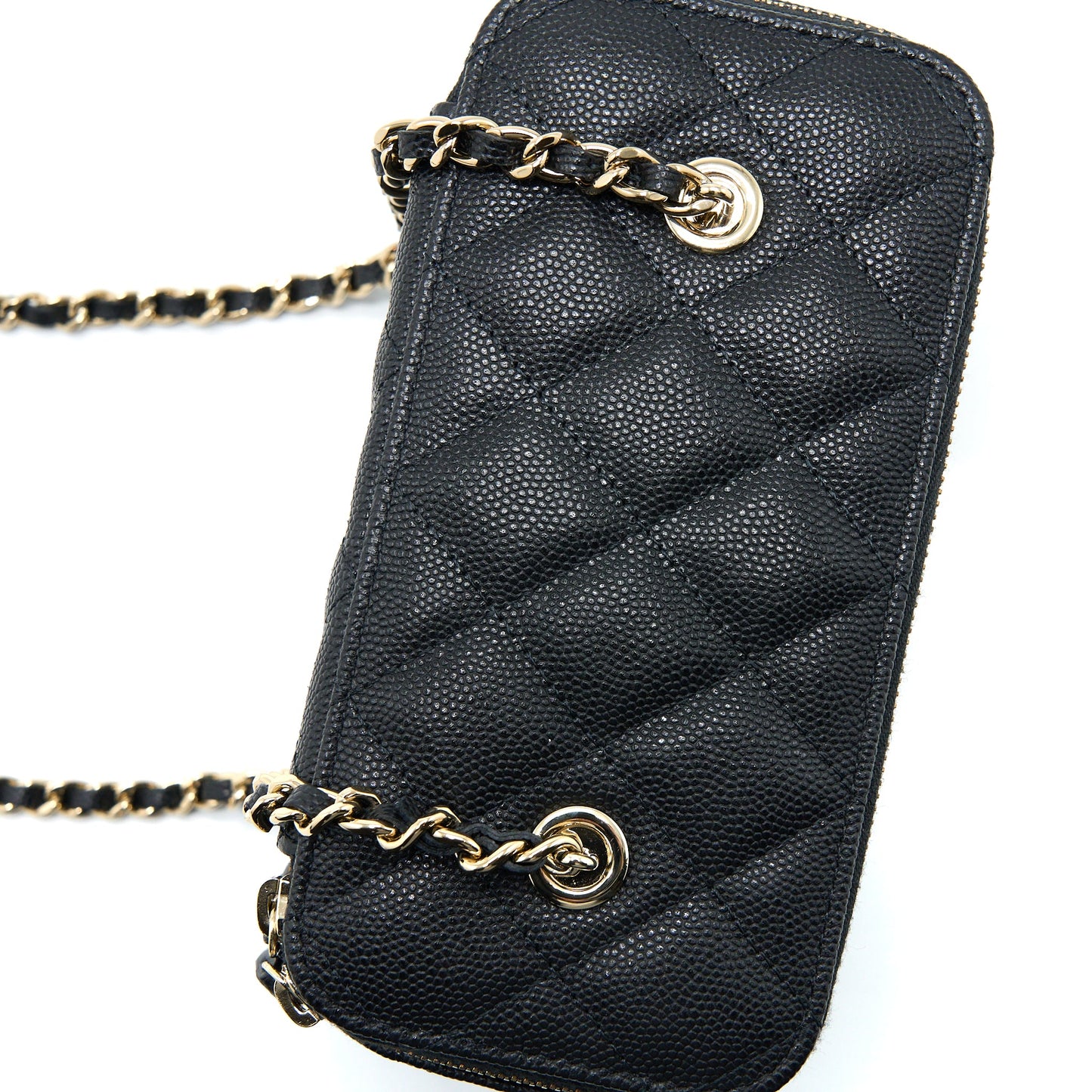 Chanel Long Vanity Case Caviar Black LGHW