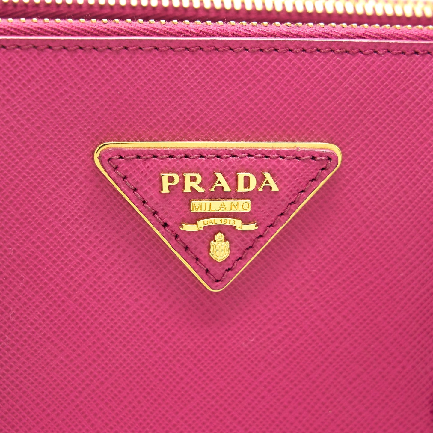 PRADA SAFFIANO TOTE BAG DARK PINK