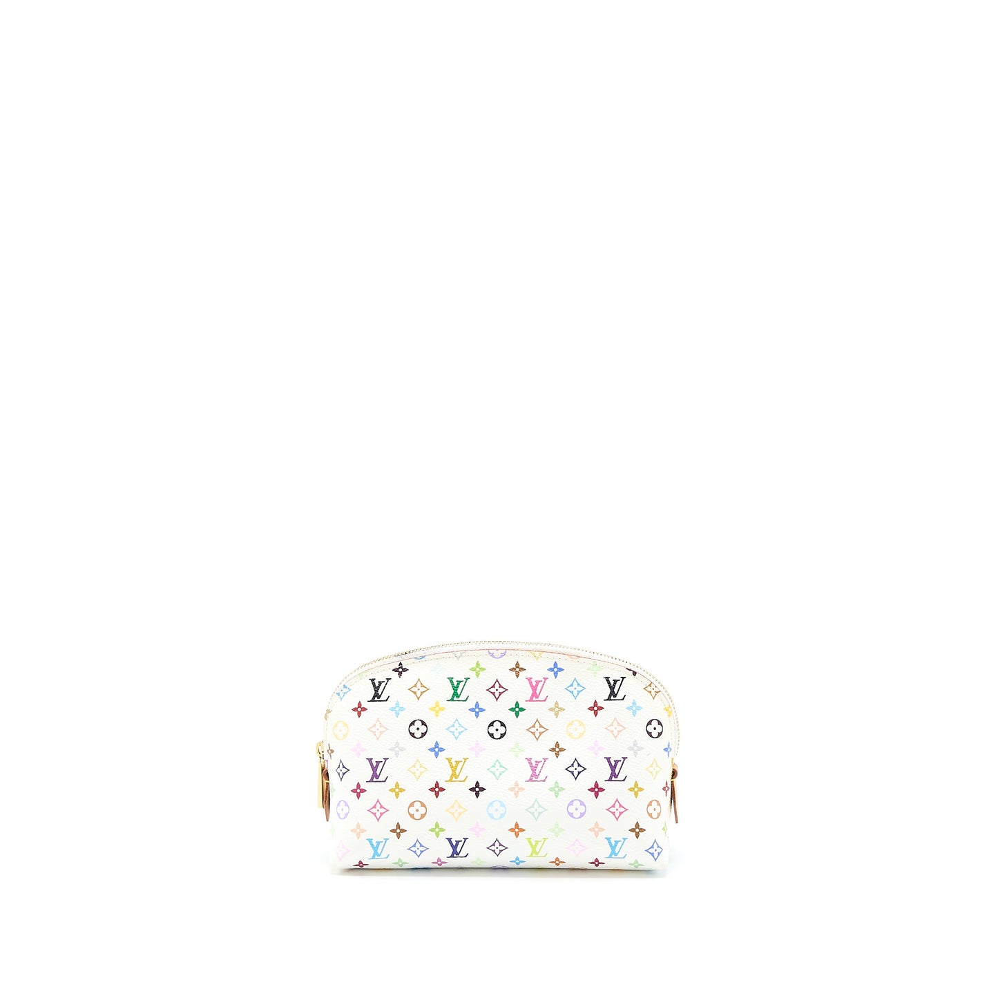 Louis Vuitton Cosmetic Pouche Multicolor Monogram Canvas White GHW