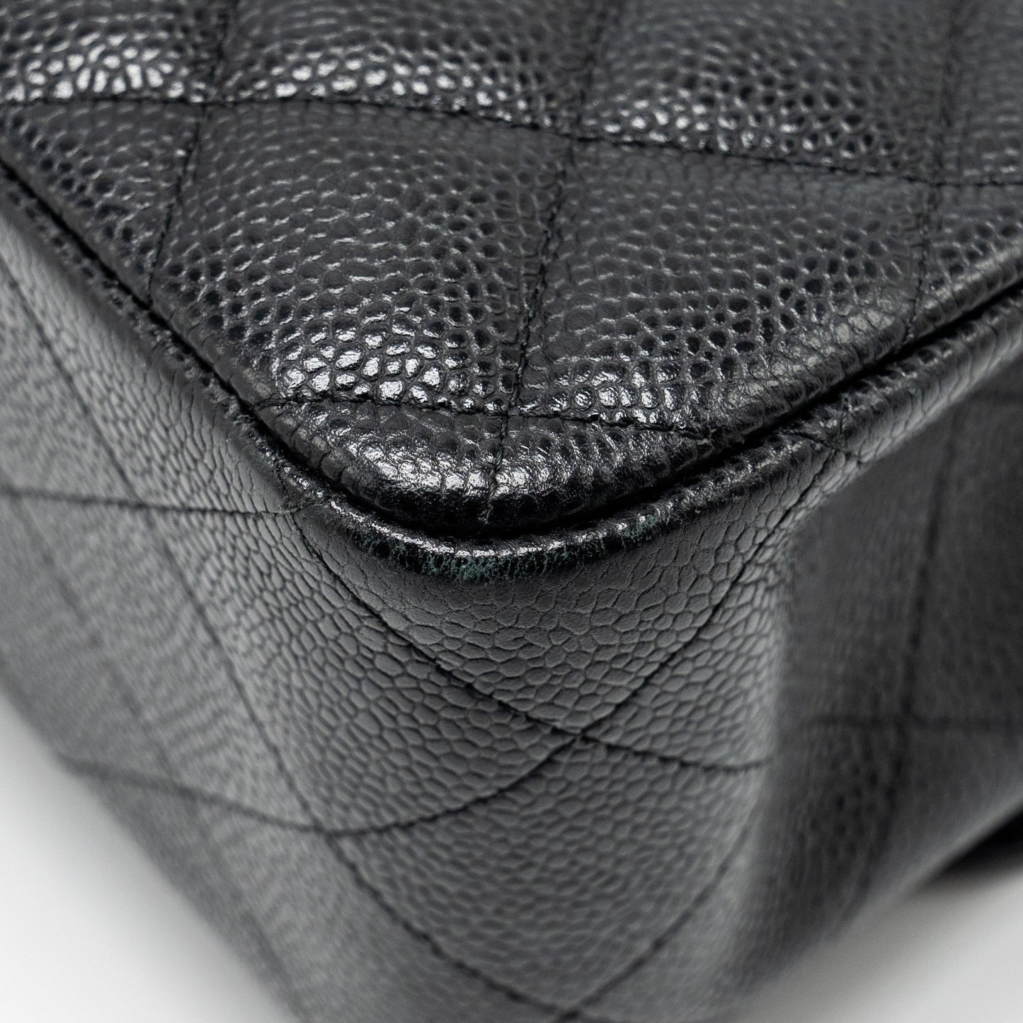 Chanel Jumbo Classic Double Flap Bag Caviar BLACK SHW