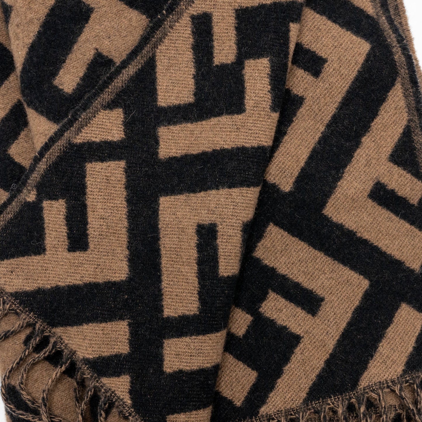Fendi FF Scarf Cashmere Brown