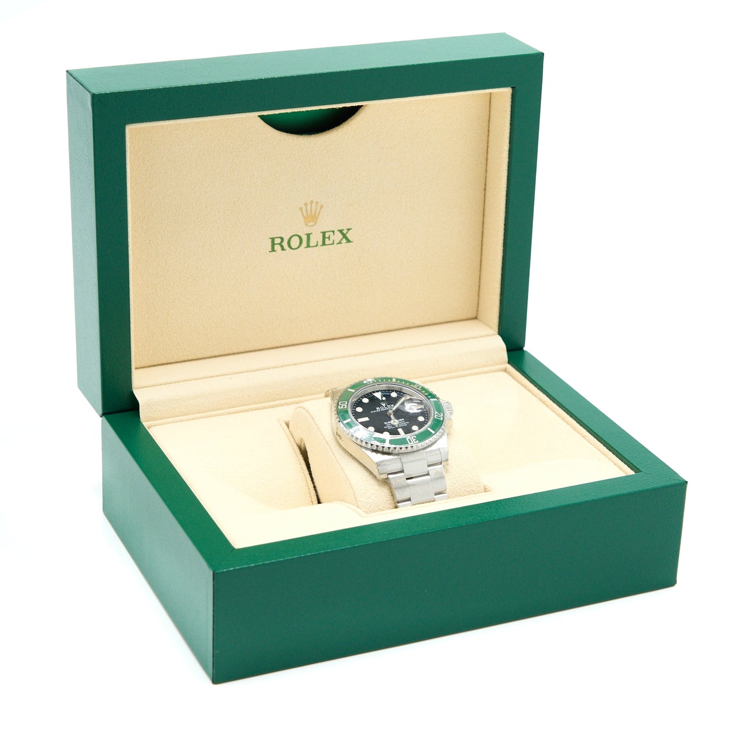 Rolex 41mm Submariner Date In Oystersteel With A Cerachrom Bezel Insert In Green Ceramic M126610LV-0002