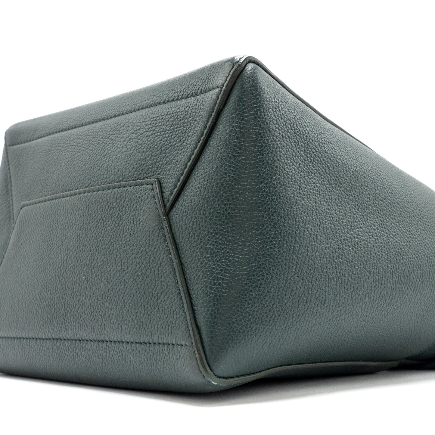 Celine Sangle bucket bag calfskin dark green GHW