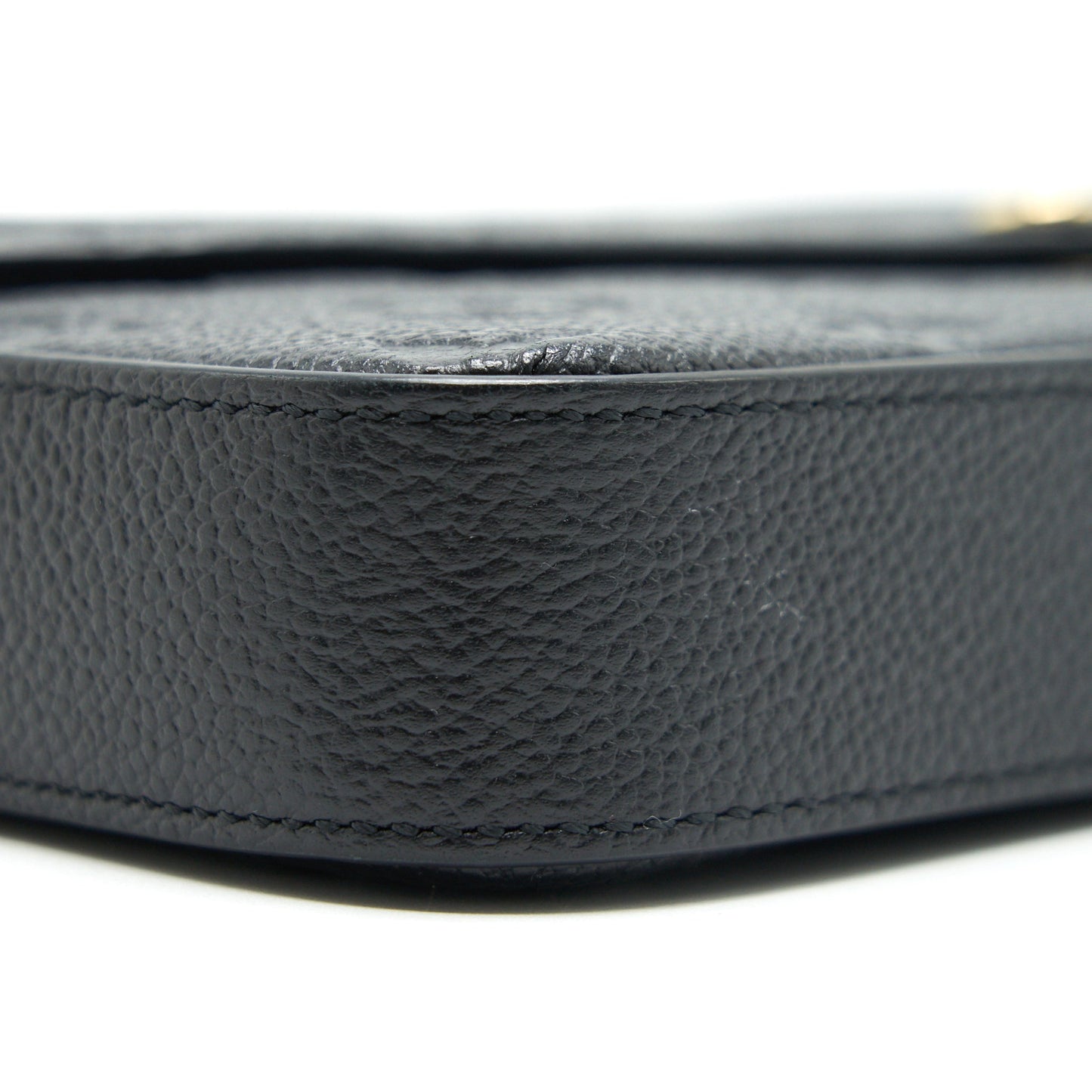 LOUIS VUITTON Felicie Pochette Monogram Empreinte Leather Black