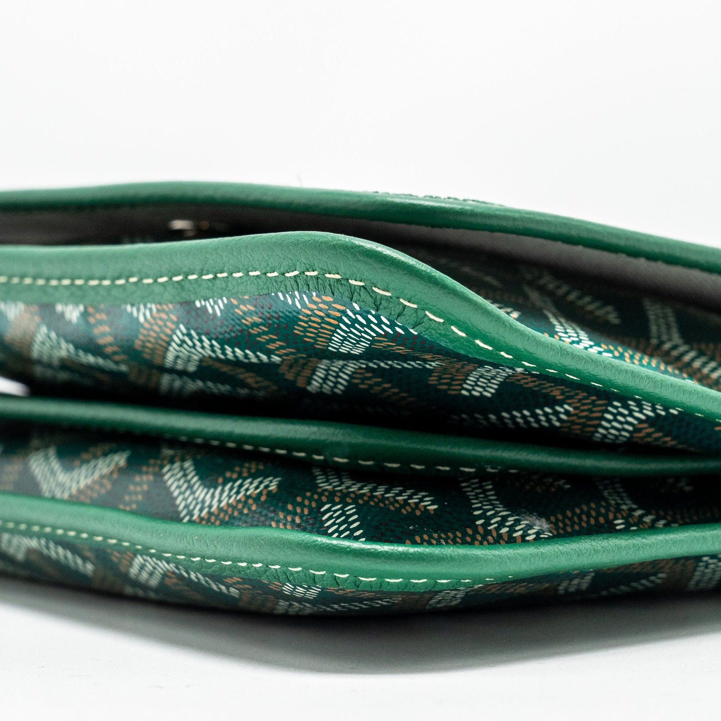 Goyard Portefeuille Pochette Plumet Goyardine Canvas VERT SHW