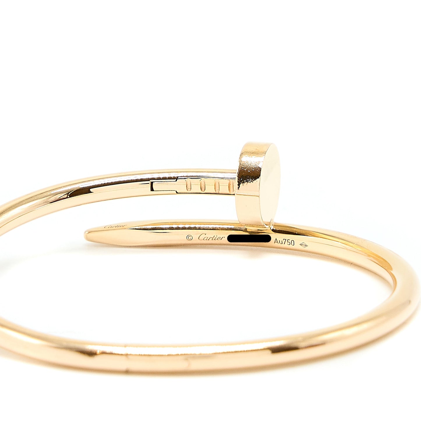Cartier Size 15 Juste Un Clou Bracelet 18k Rose Gold