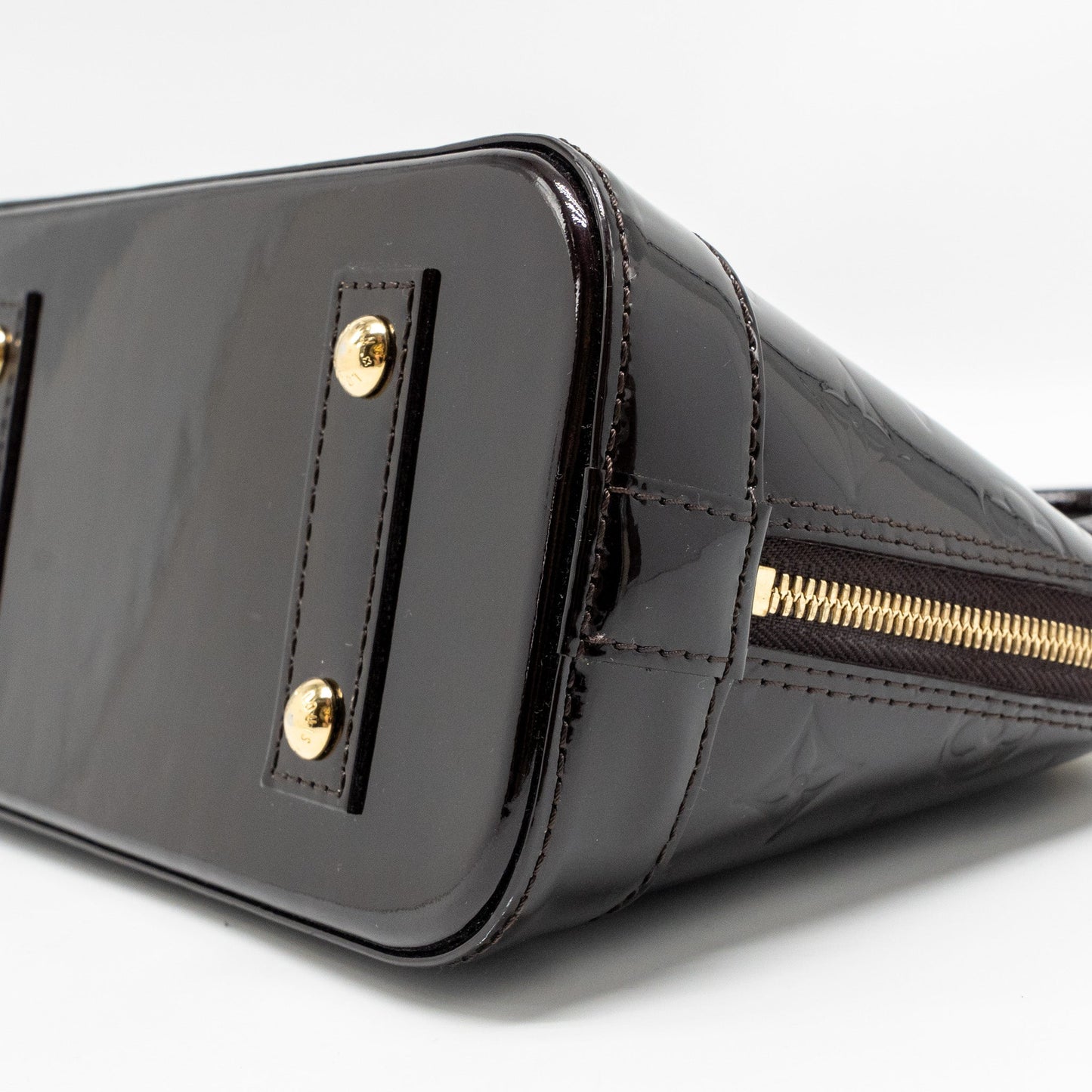 Louis Vuitton Alma BB Monogram Patent Leather Amatante GHW
