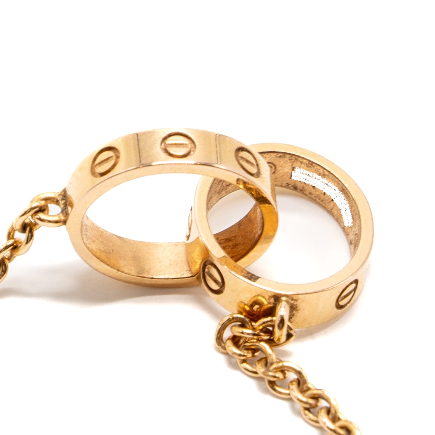 Cartier love necklace rose gold
