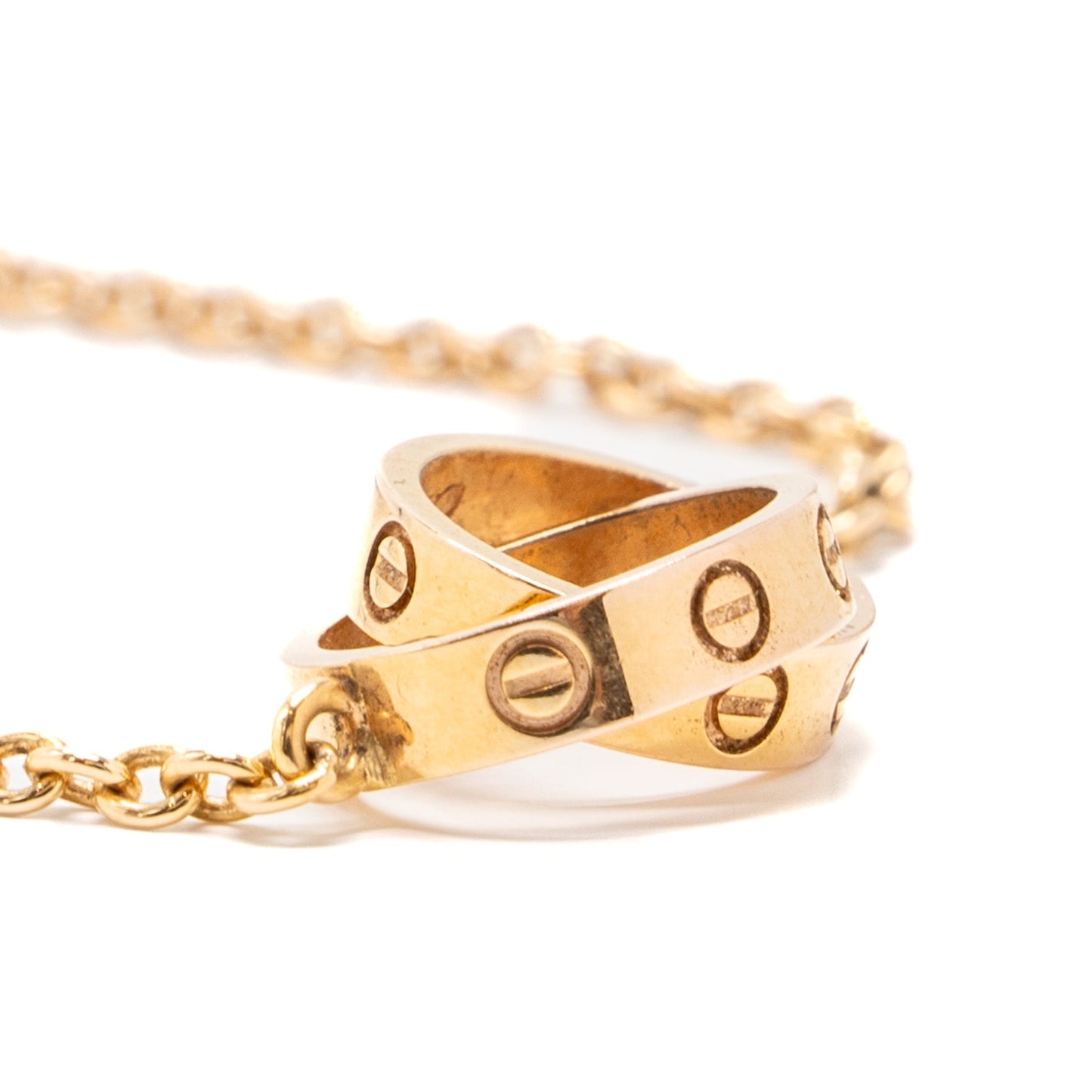 Cartier love necklace rose gold