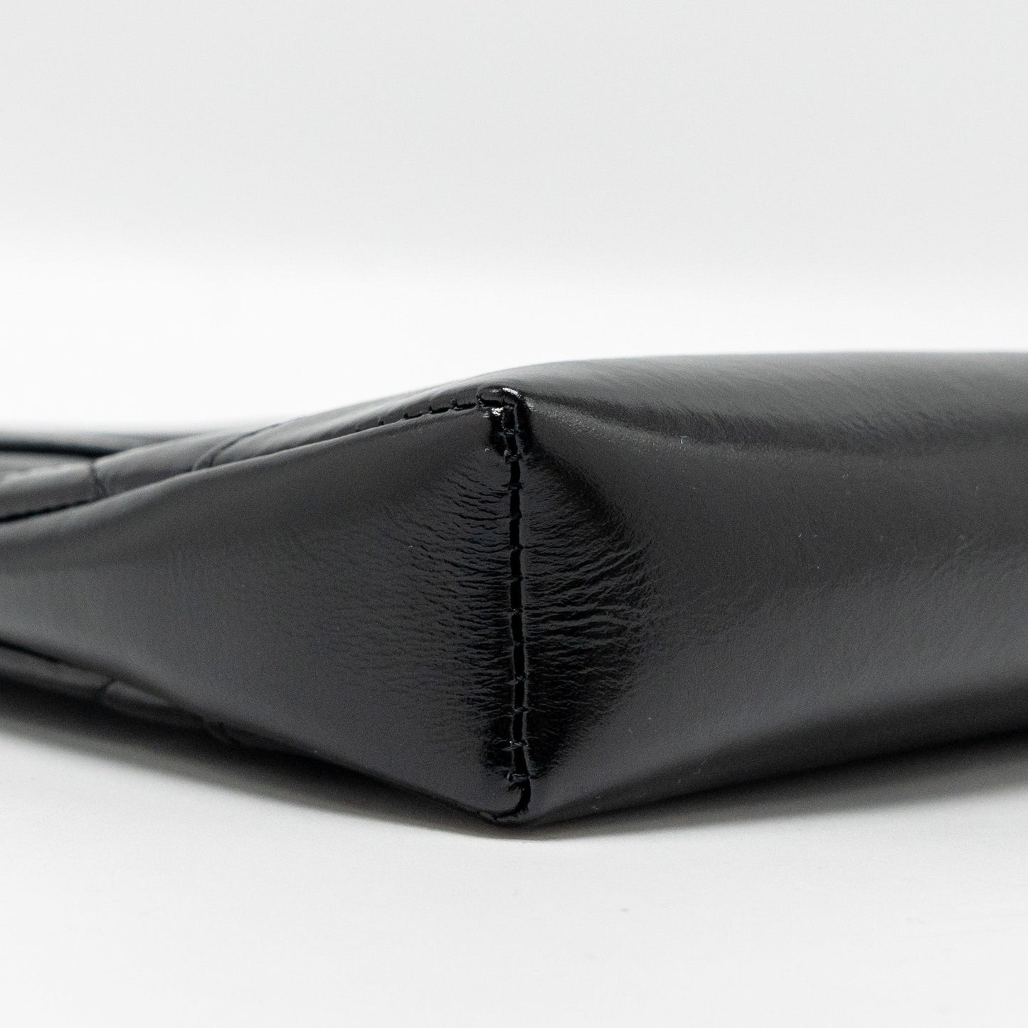 Chanel 24c Mini 31 Clutch With Chain Shiny Calfskin Black LGHW (Microchip)