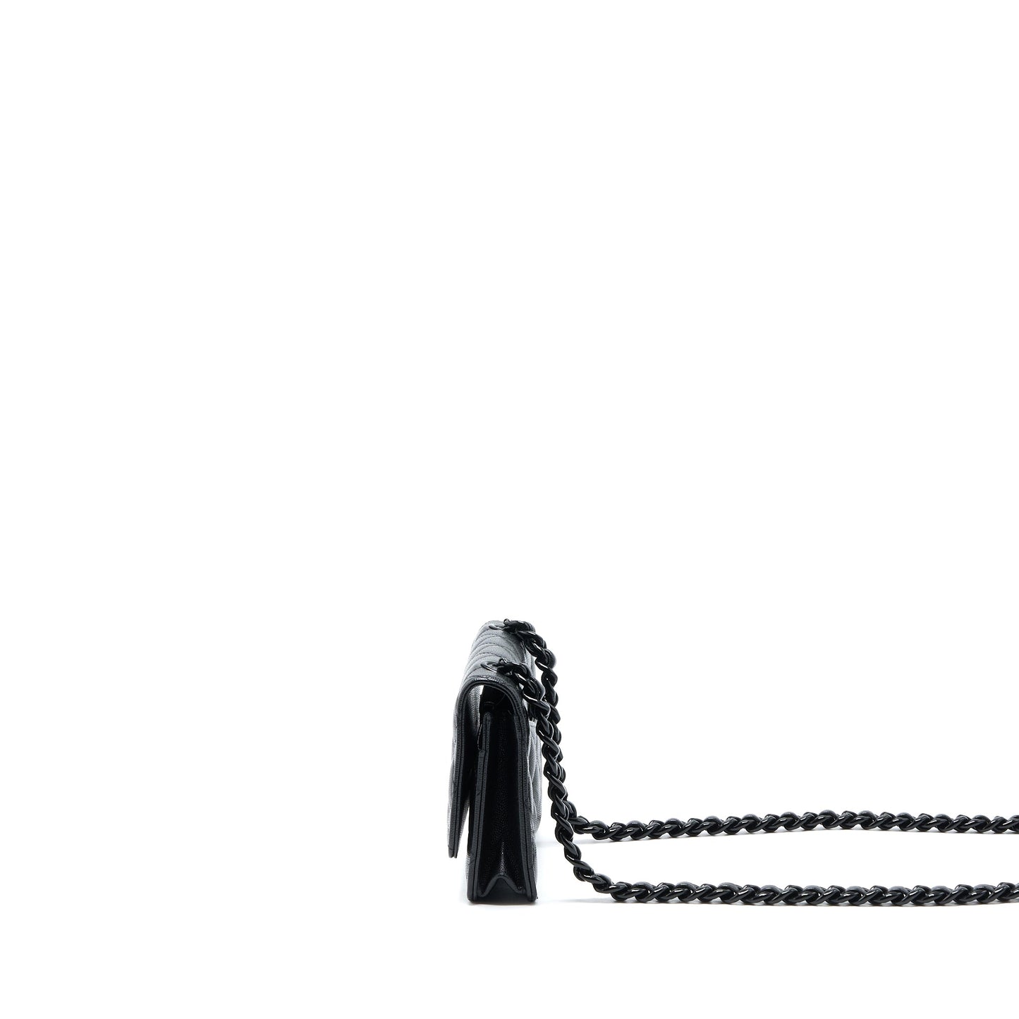 Chanel Quilted Wallet On Chain Caviar So Black