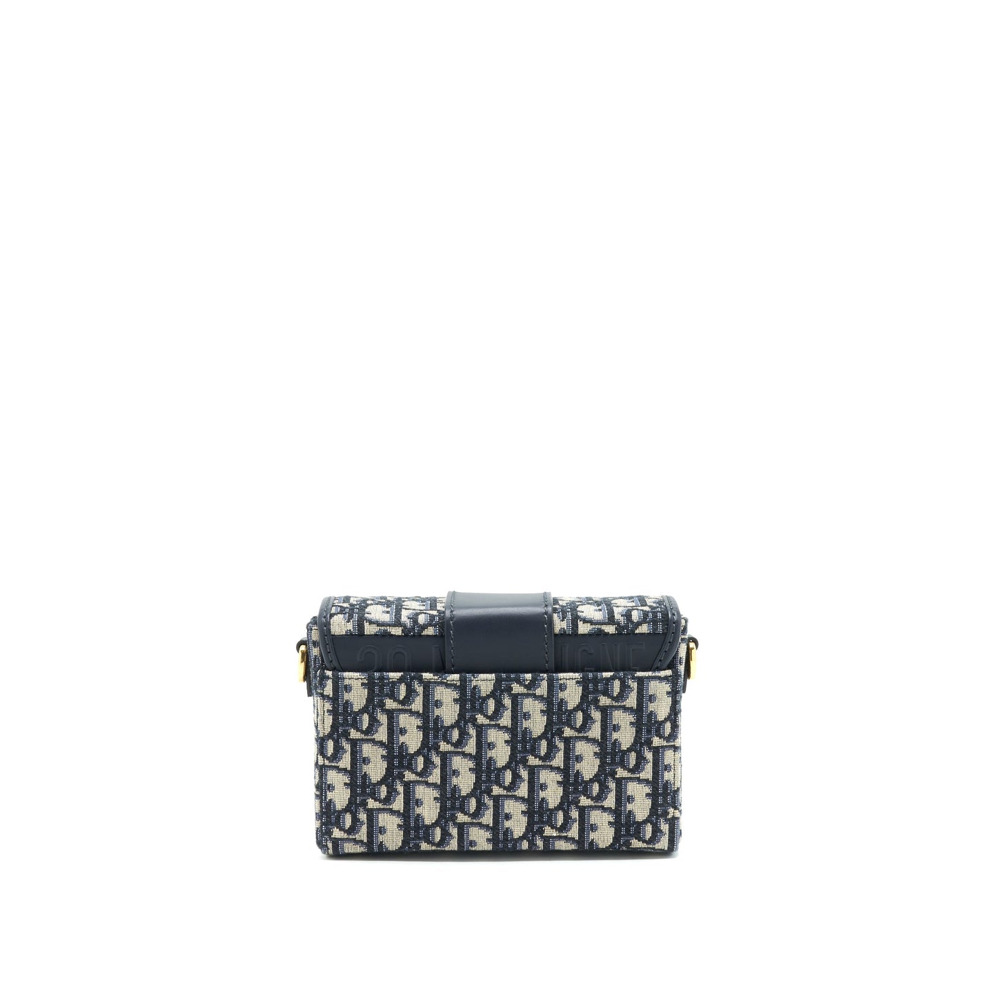 Luxury Dior Montaigne Mini Box Bag Blue Oblique GHW
