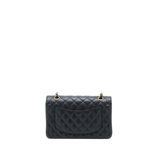 Chanel Small Classic Double Flap Bag Caviar Black GHW (Microchip)