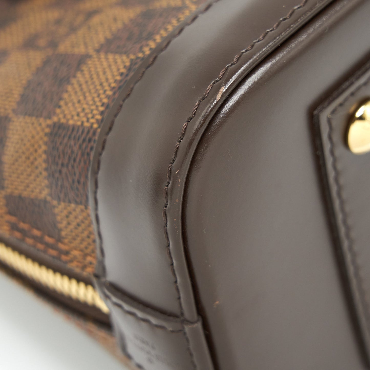 Louis Vuitton Alma BB Damier Ebene Canvas GHW