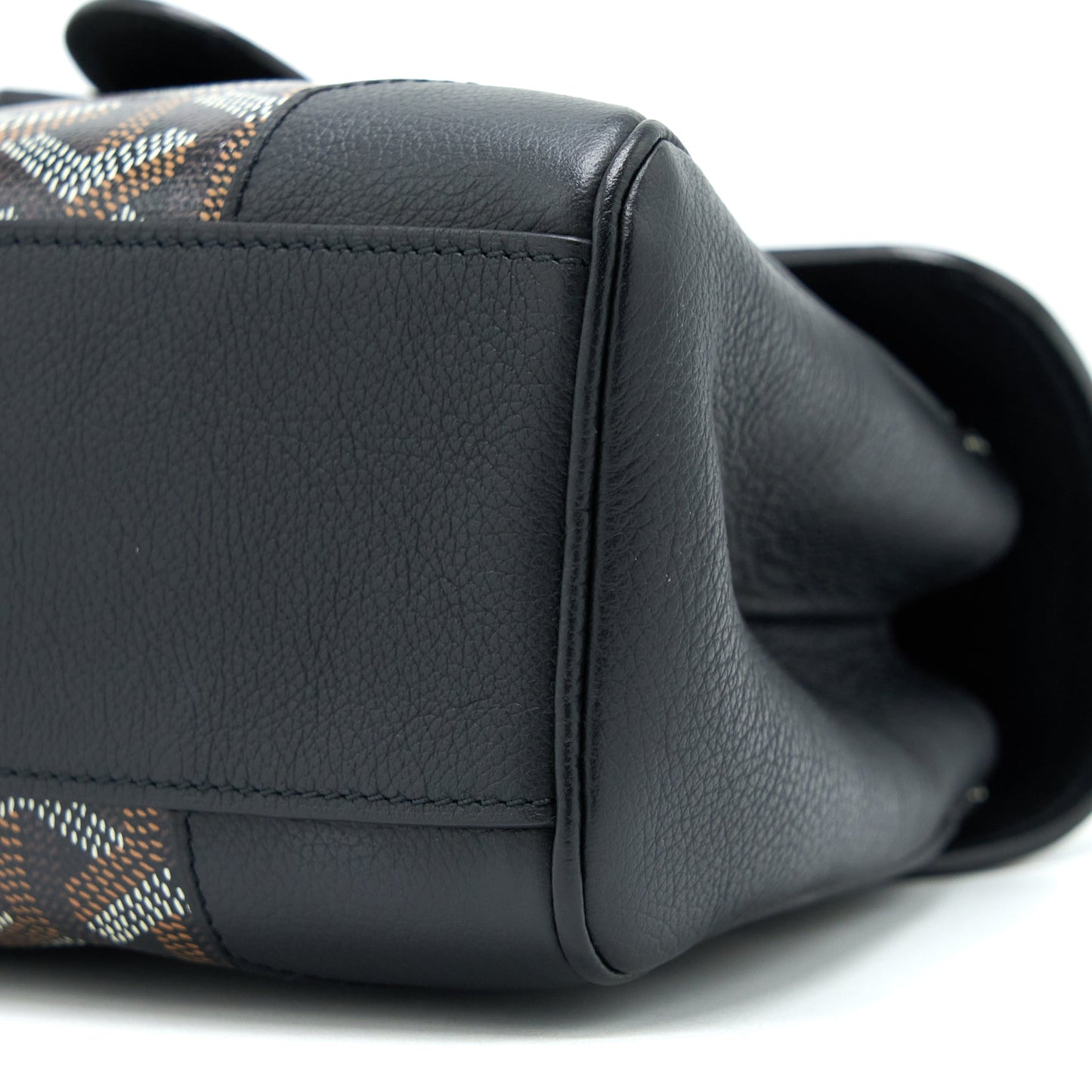 Goyard Mini Saigon Souple Bag Canvas/Calfskin Black SHW