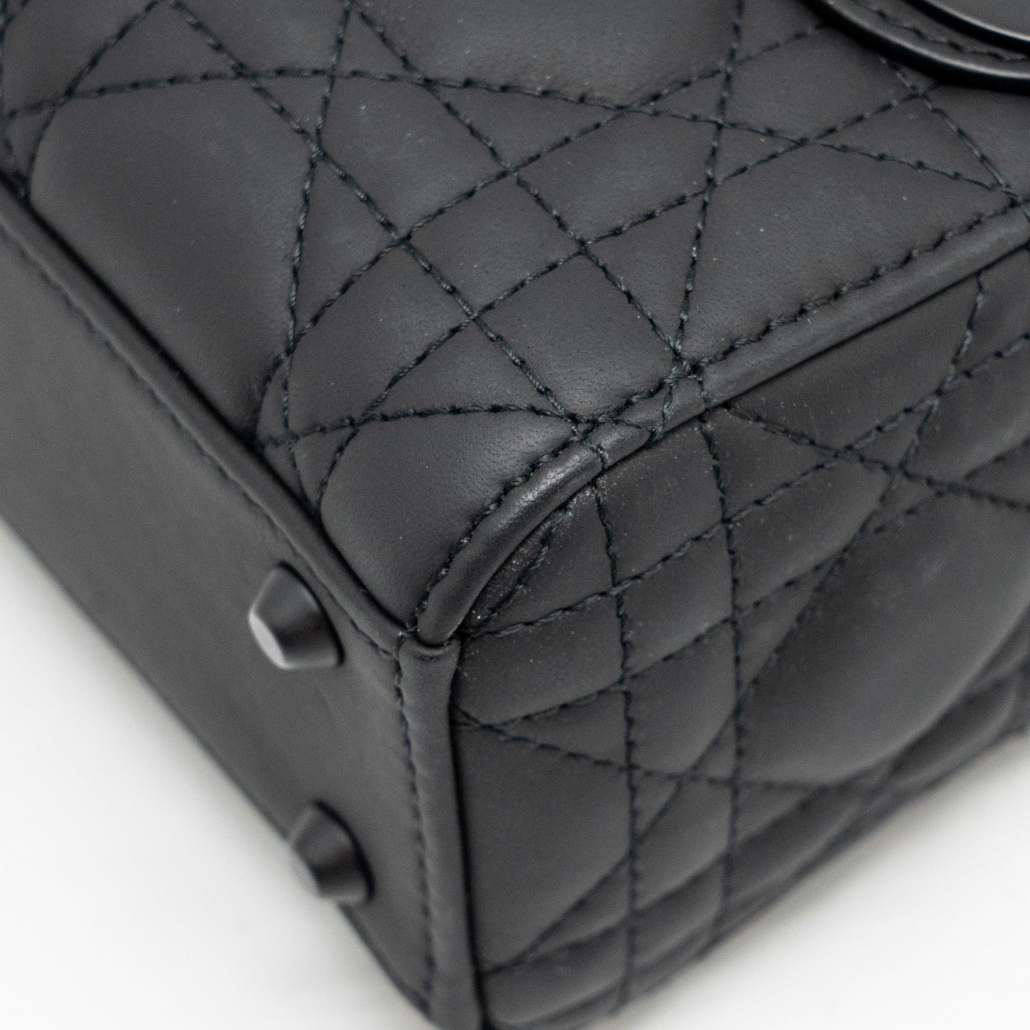DIOR Mini Lady Dior Calfskin So Black