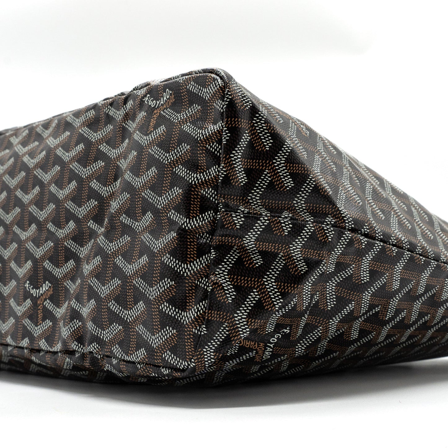 Goyard saint Louis PM tote bag goyardine canvas black /multicolured SHW