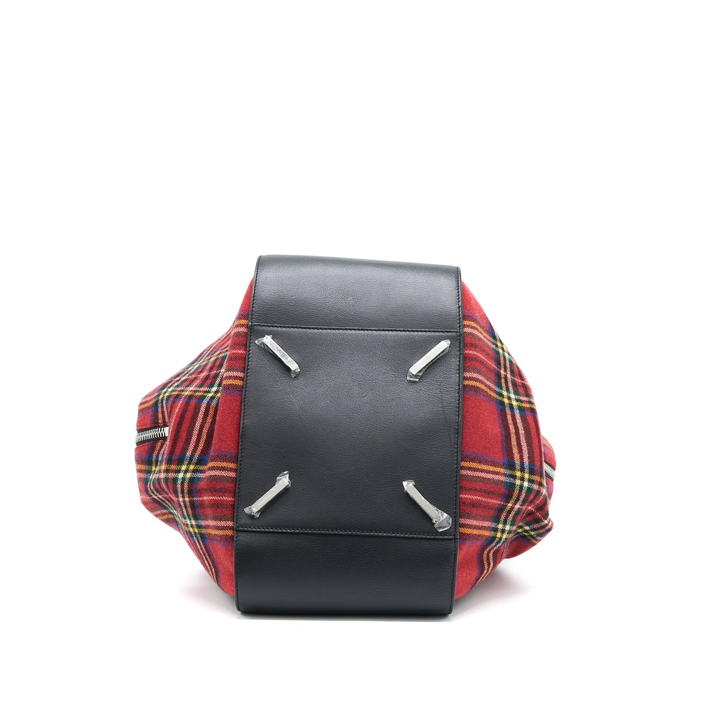 Loewe Hammock Tartan Bag Black/Red Tartan Calf/Textile SHW