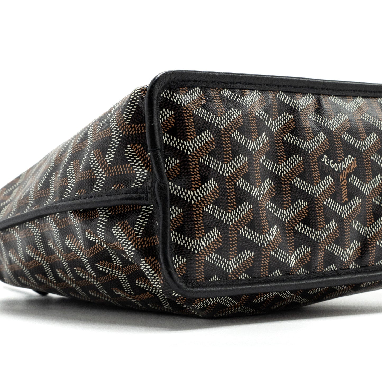 Goyard Anjou Mini Bag Cavas/calfskin Black SHW