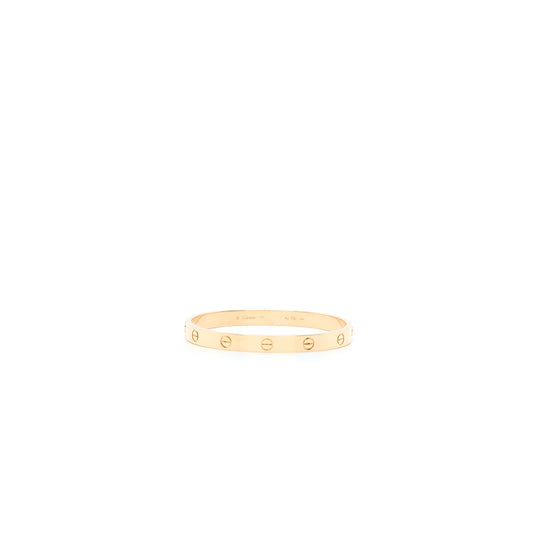 Cartier Size 17 Love Bracelet Rose Gold