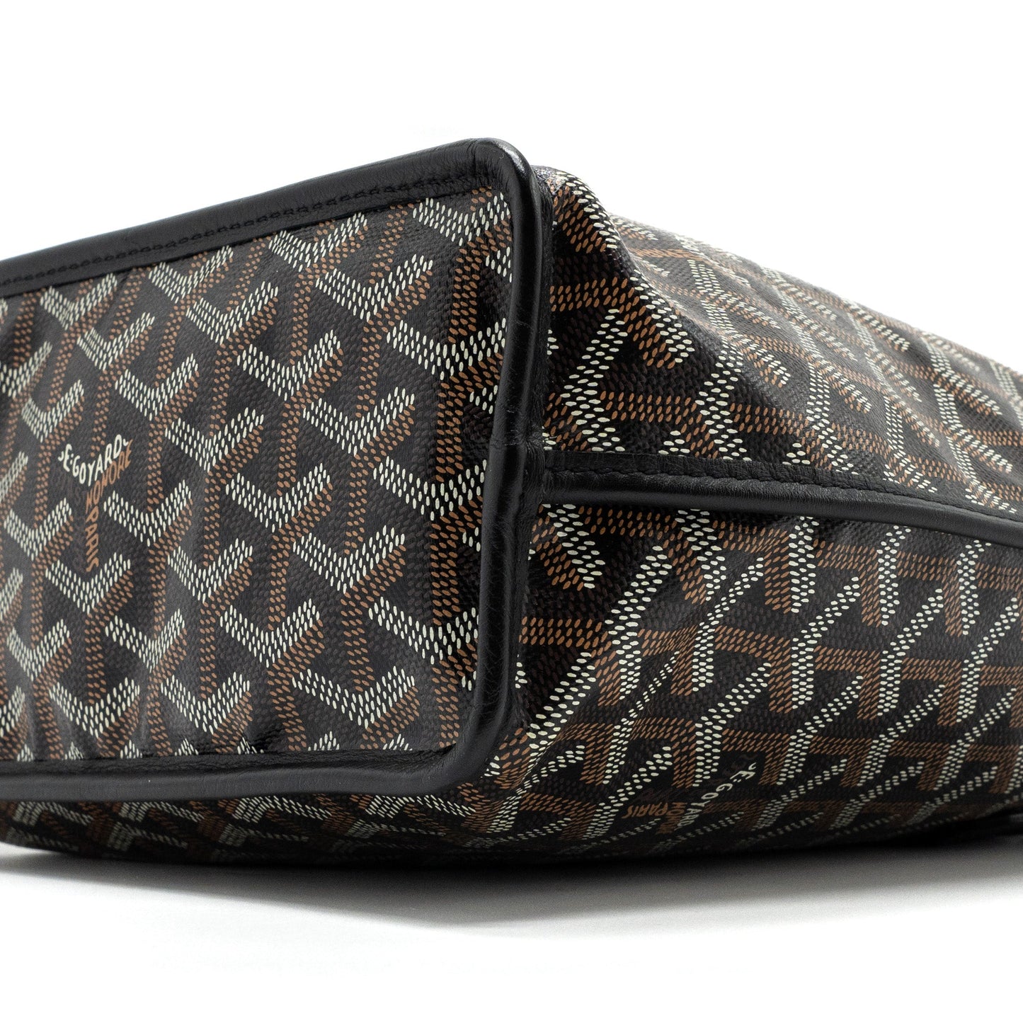Goyard Anjou Mini Bag Cavas/calfskin Black SHW