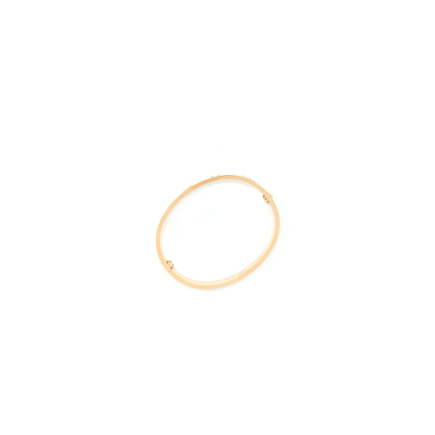 Cartier Size 17 Love Bracelet Rose Gold