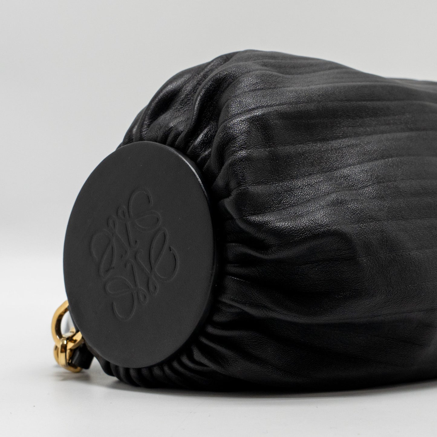 Loewe bracelet pouch lambskin black GHW