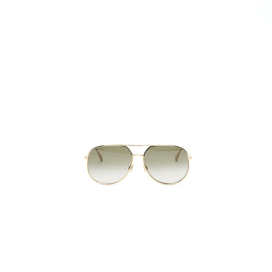 Luxury Dior Sunglasses Brown Light Gold Tone