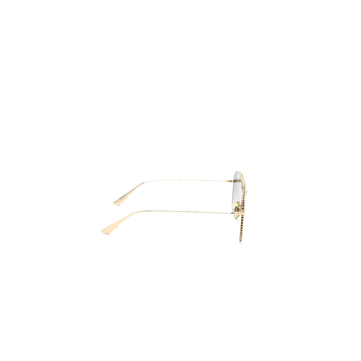 Luxury Dior Sunglasses Brown Light Gold Tone