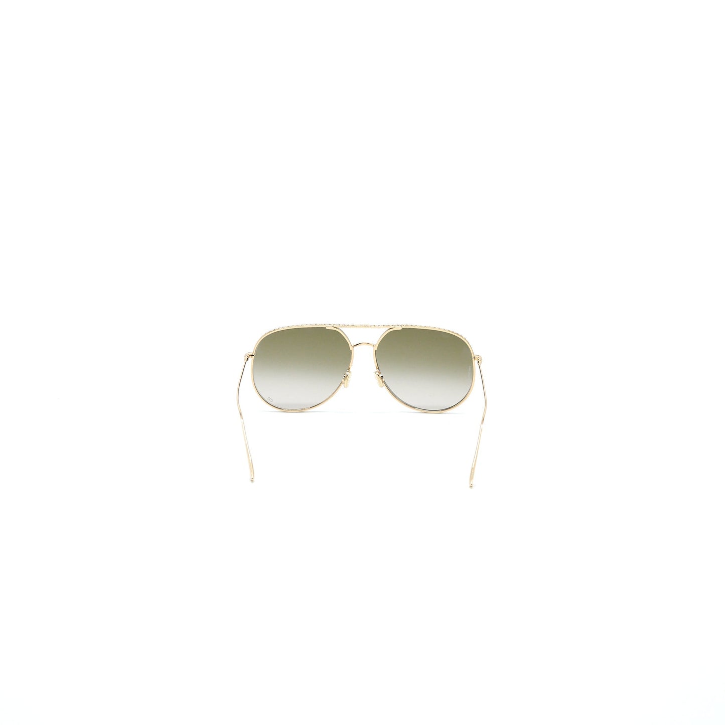 Luxury Dior Sunglasses Brown Light Gold Tone