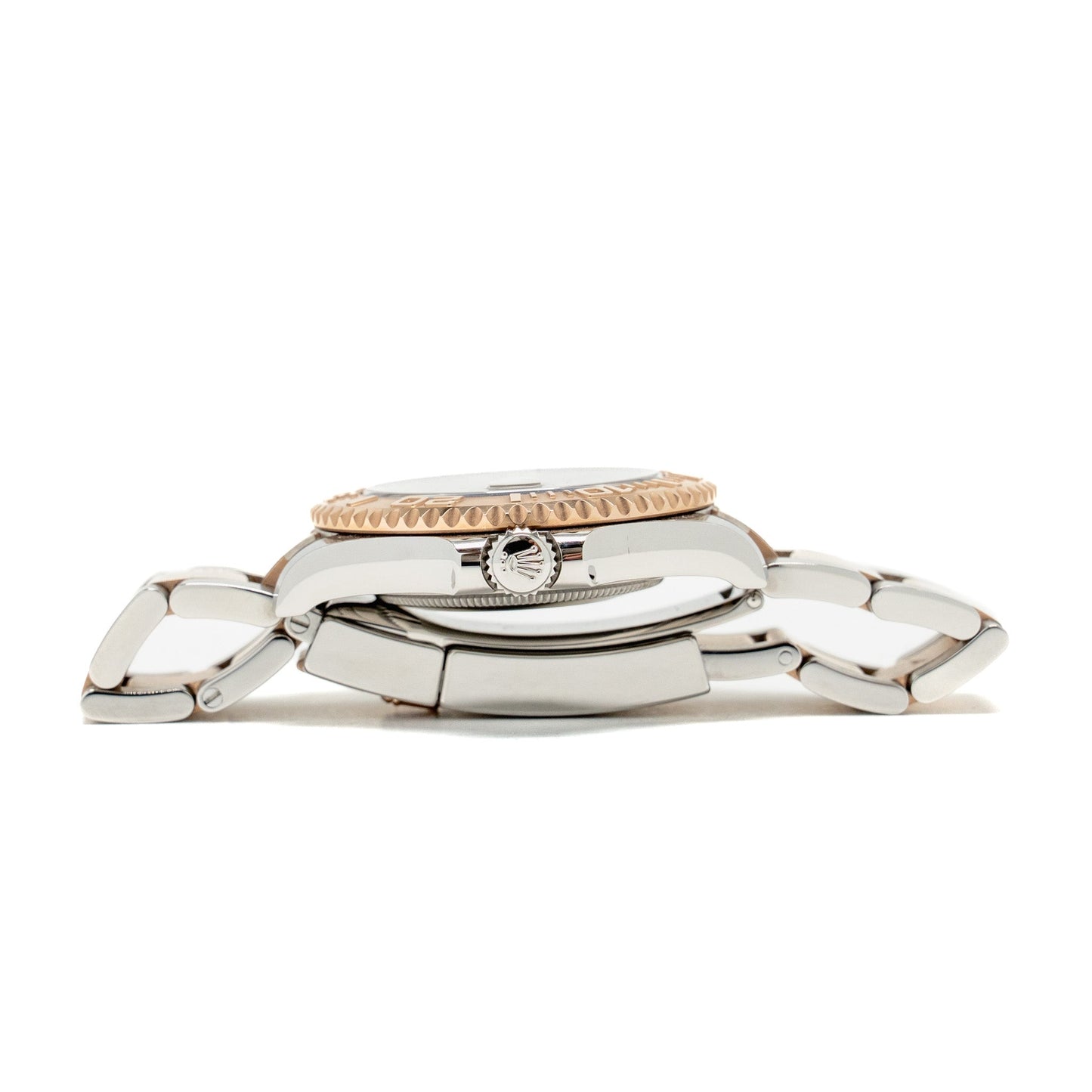 Rolex Yacht-Master 37 Oystersteel, Everose Gold Intense Black Dial Oyster Bracelet Model: 268621