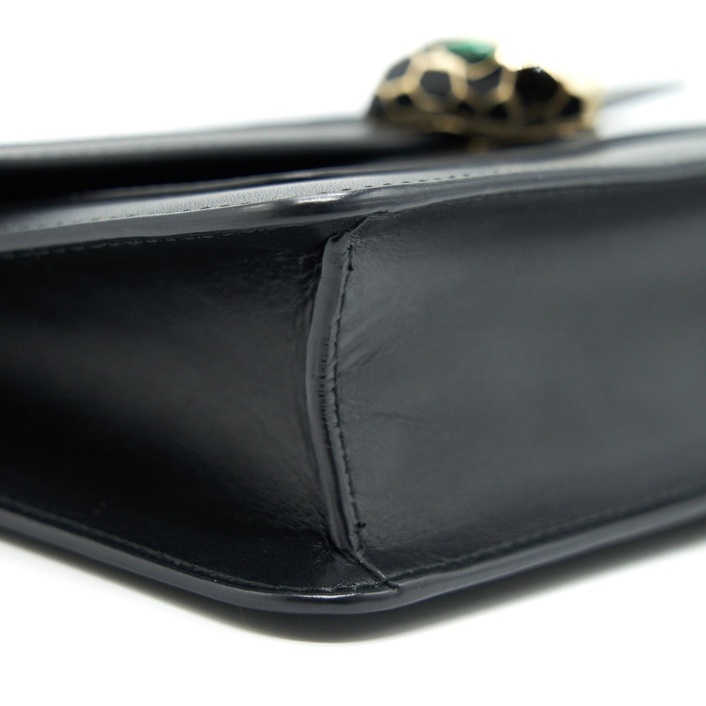 BVLGARI SERPENTI CHAIN BAG IN BLACK