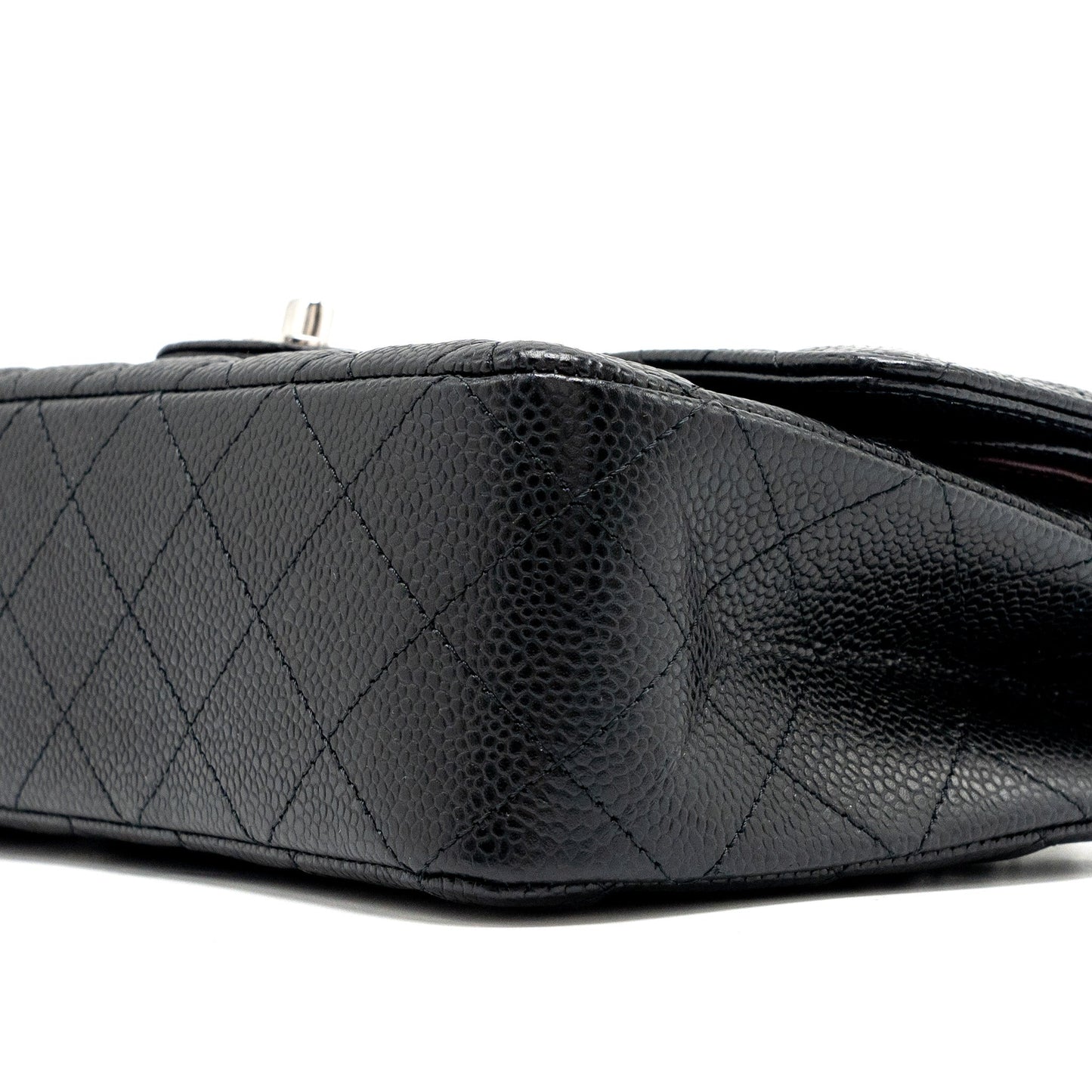 Chanel Medium Classic Double Flap bag caviar black SHW (microchip)