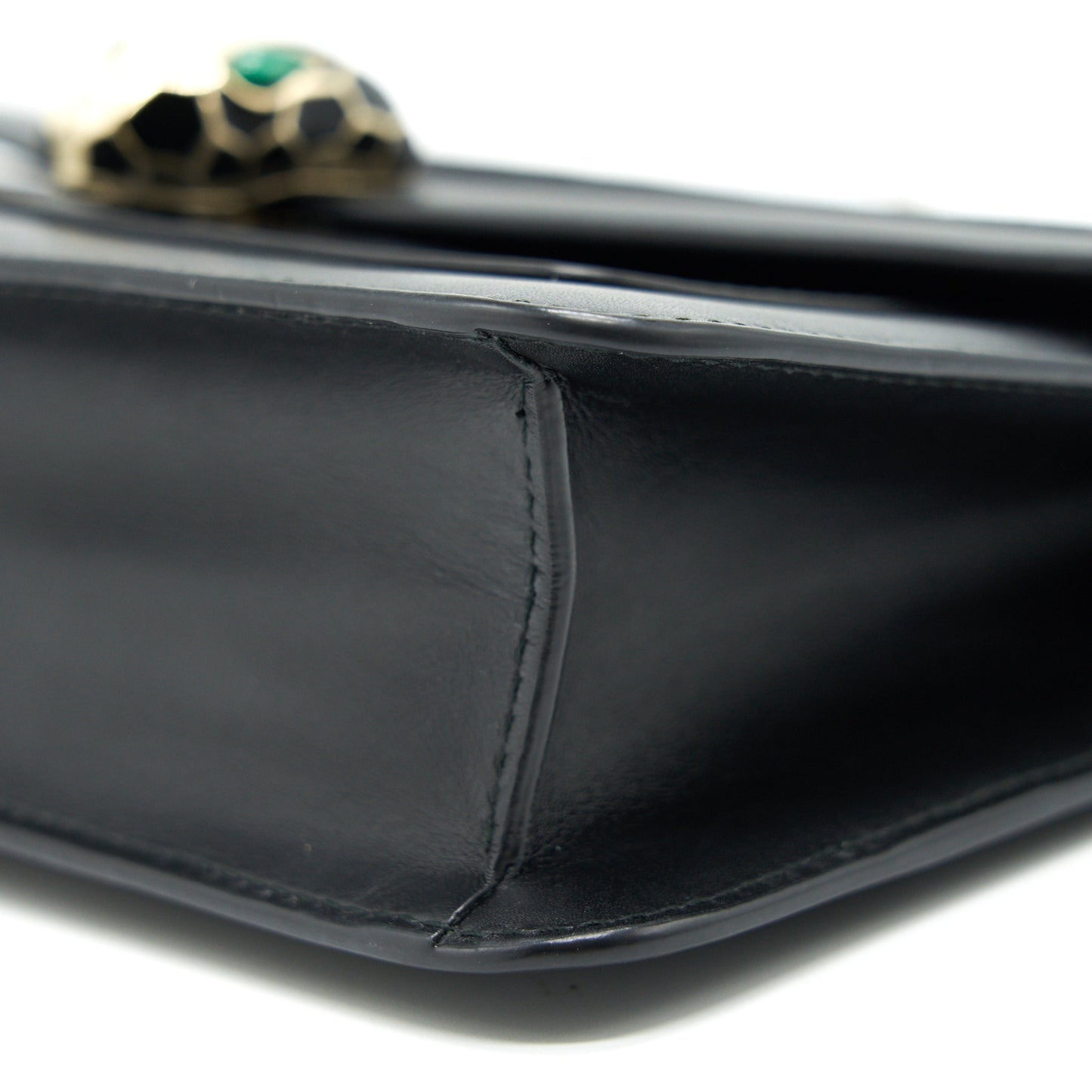 BVLGARI SERPENTI CHAIN BAG IN BLACK