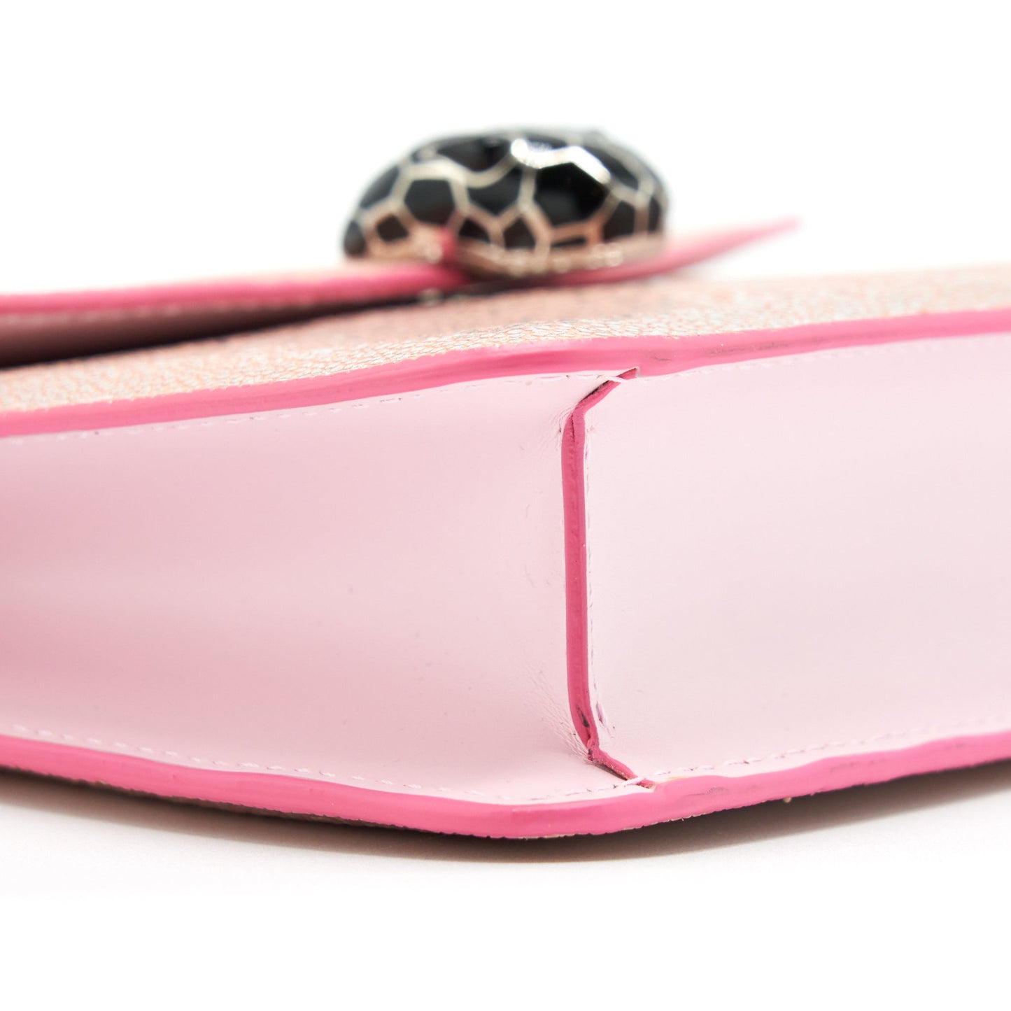 Bvlgari Serpenti Forever Bag Rosa Di Francia Crystal Galuchat