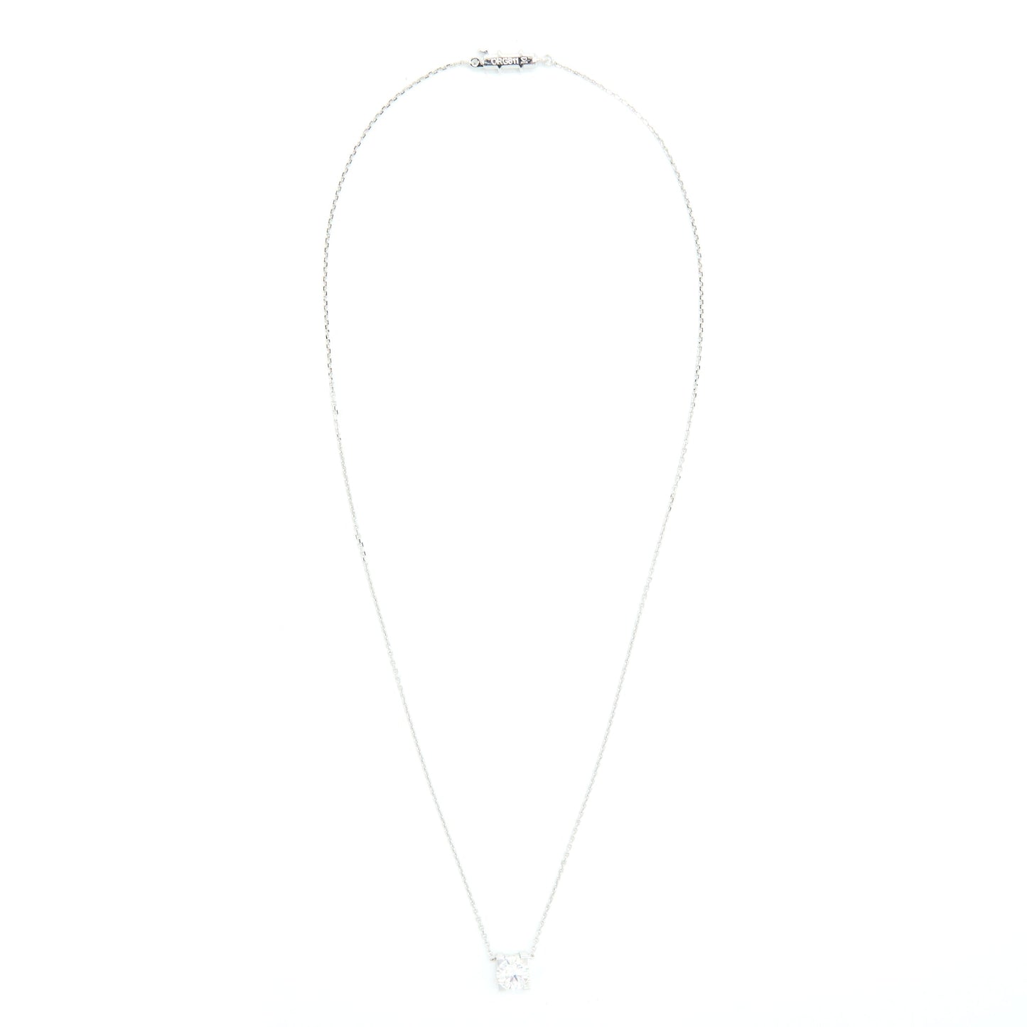 Cartier Diamond Necklace White Gold 1.15 Carat