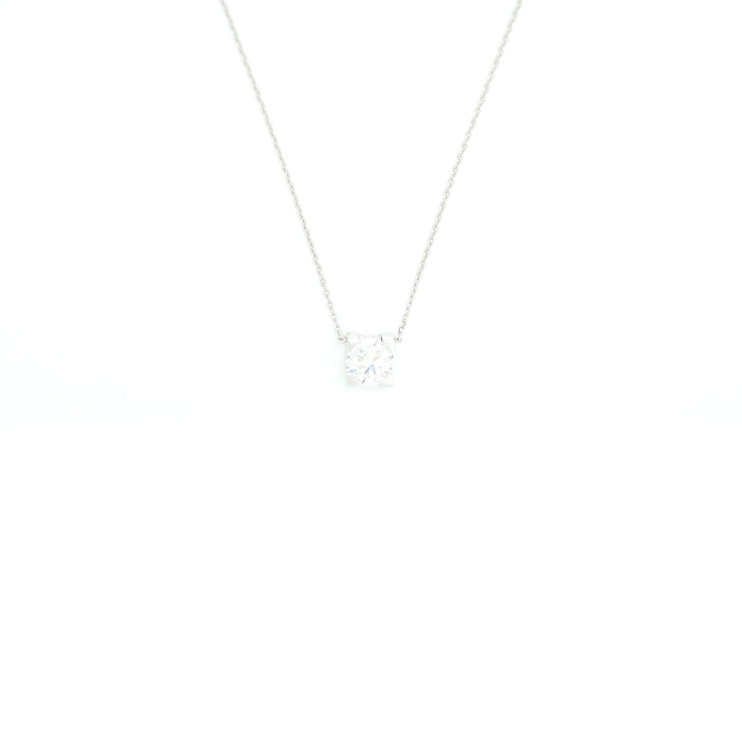 Cartier Diamond Necklace White Gold 1.15 Carat