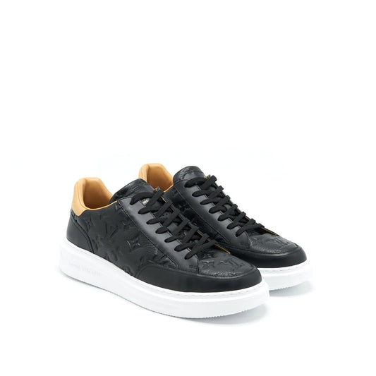Louis Vuitton Size 9 Black Leather Sneakers