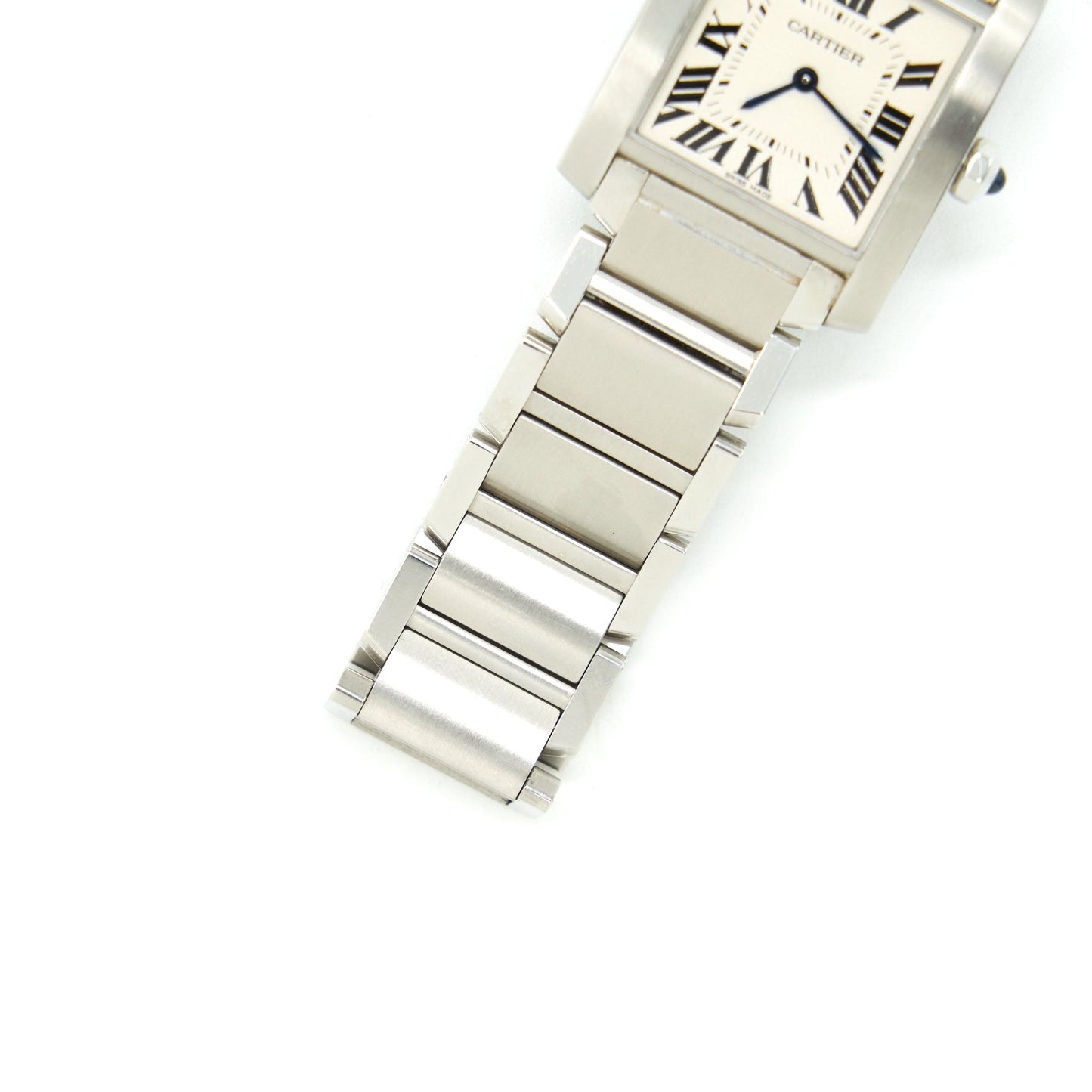 Cartier tank Franchise Watch, Medium Model, Quartz movement, Steel WSTA0005
