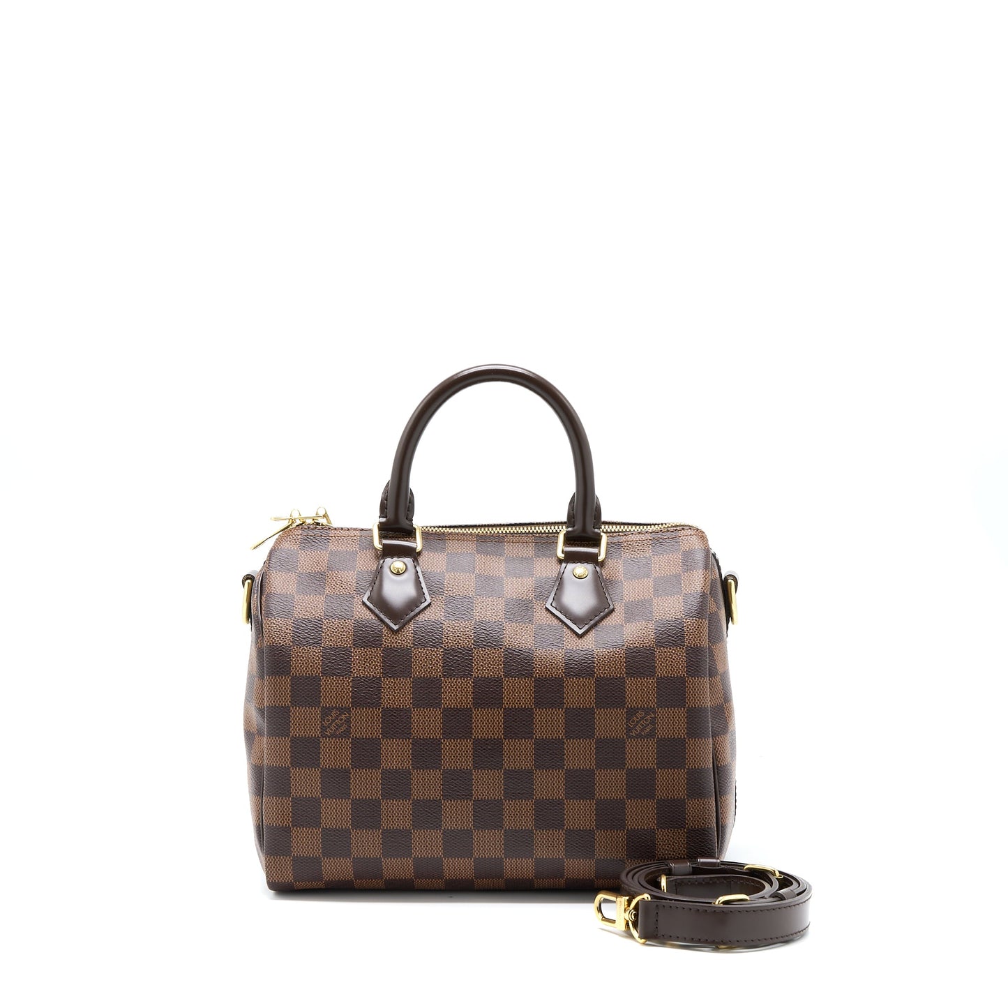 Louis Vuitton Speedy Bandouliere 25 Damier Ebene Canvas GHW