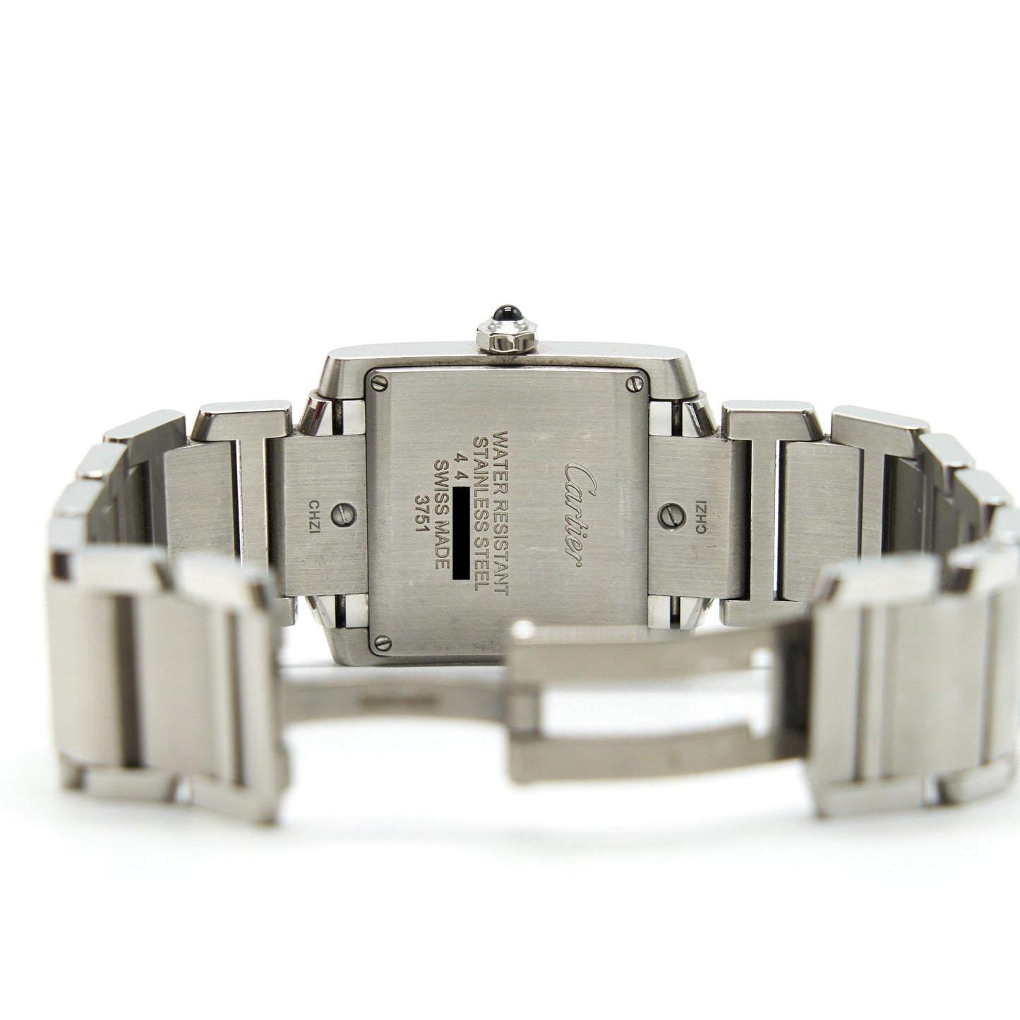 Cartier tank Franchise Watch, Medium Model, Quartz movement, Steel WSTA0005