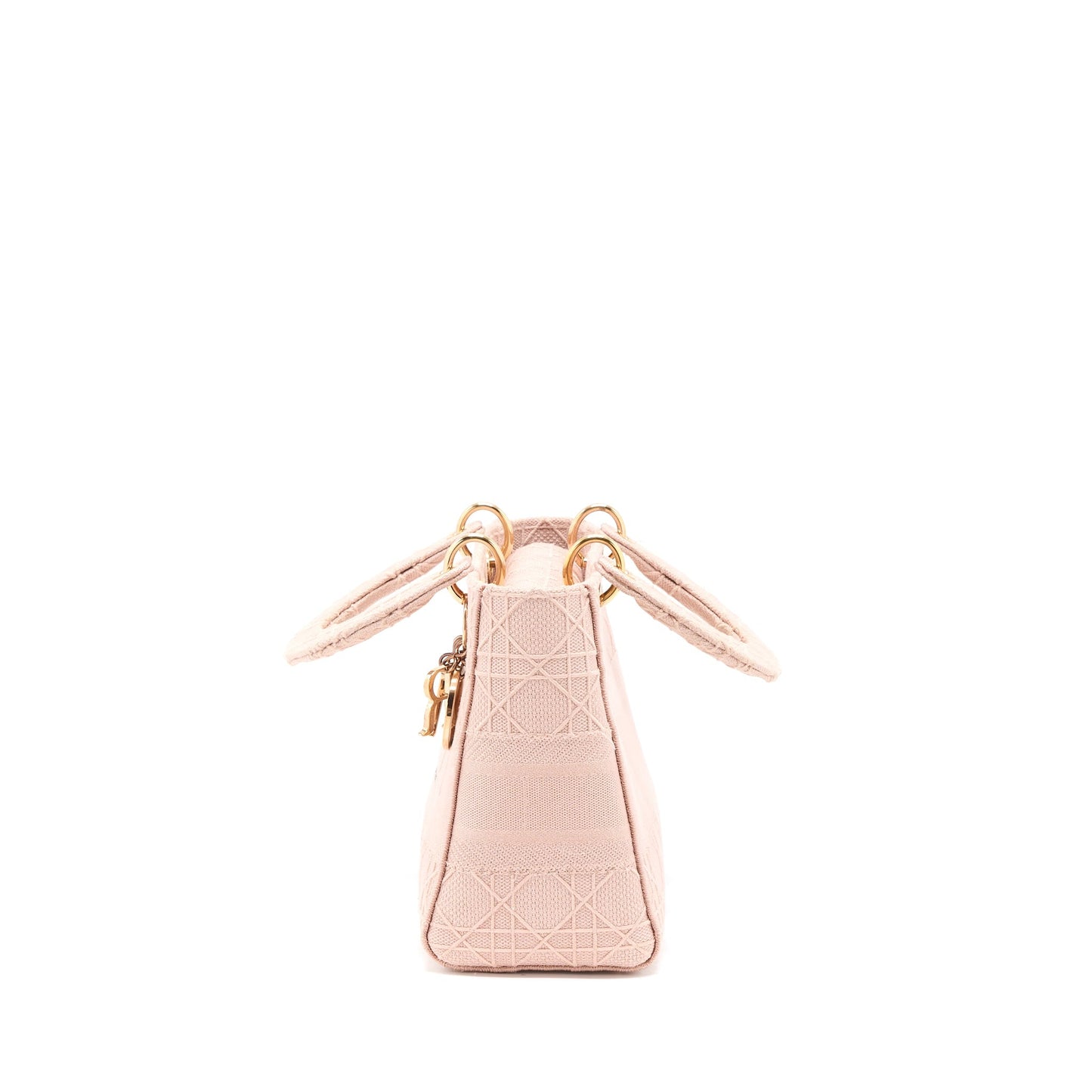 Luxury Dior Lady Medium Lady D-Lite Bag Cannage Embroidery Rosewood Pink Hardware