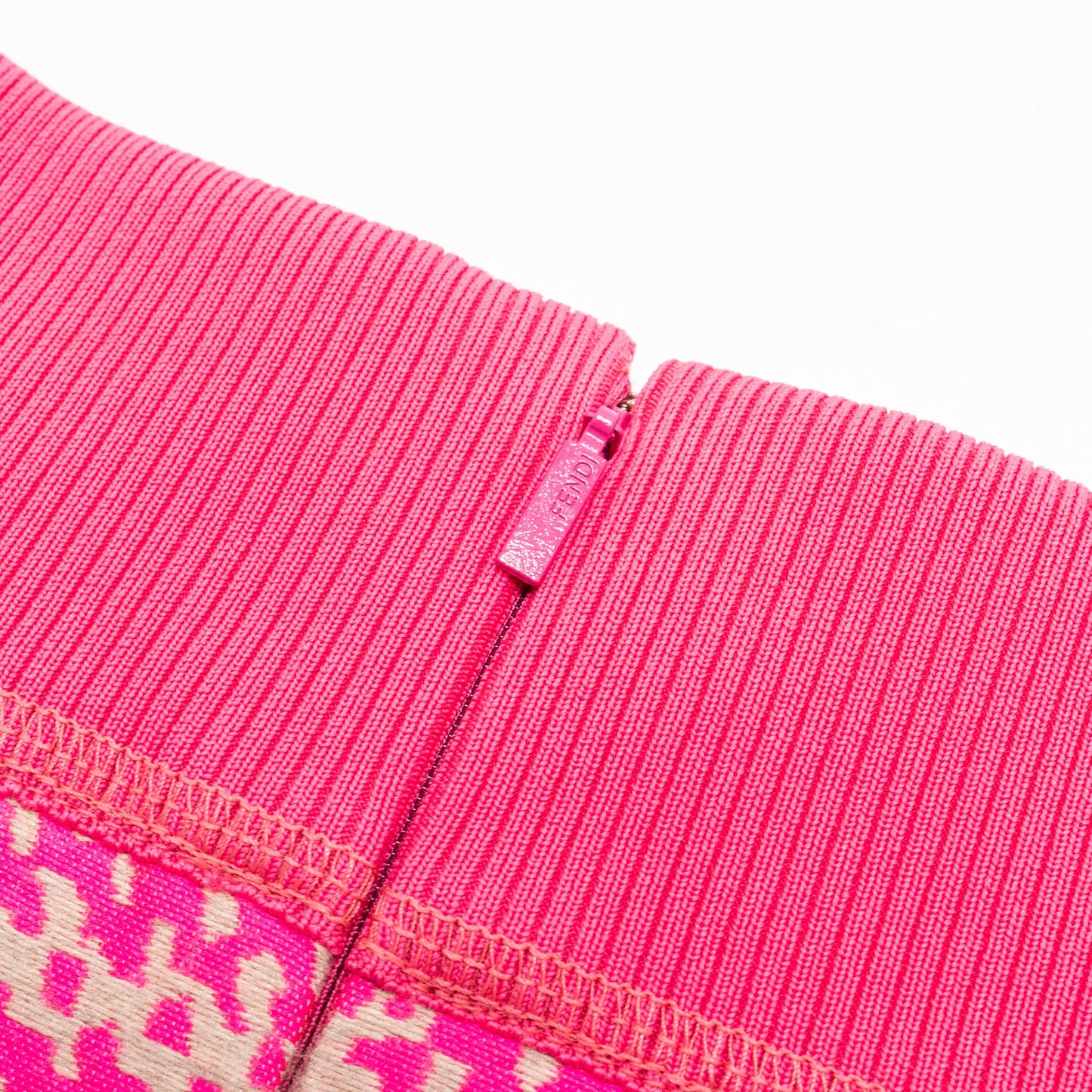 Fendi Size 38 Long Maxi Length Skirt Polyester/Wool/Silk Pink