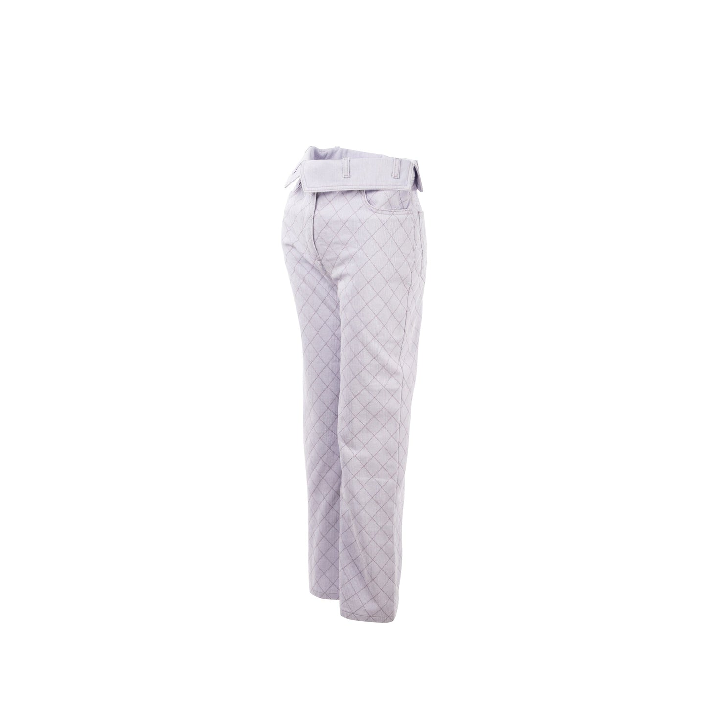 Chanel Size 34 20C Denim Jeans Cotton/Polyester Lavender