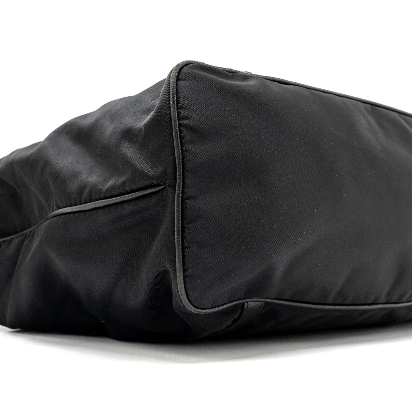 Prada Zip nylon bag black GHW